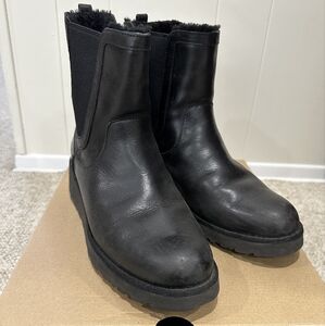 UGG Black Leather Boots